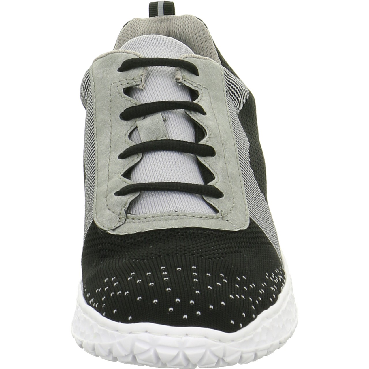 RIEKER Freizeit Schnürer schwarz black/grey/cement