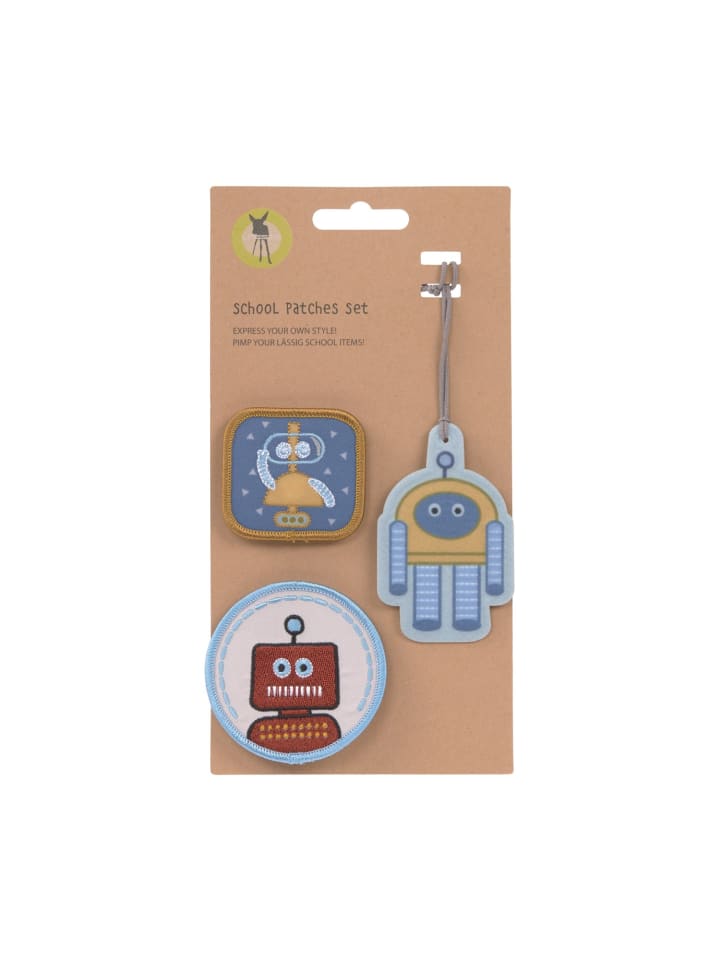 Lässig Lässig Anhänger & Patches - Schul Set Unique, Robot günstig kaufen onesize