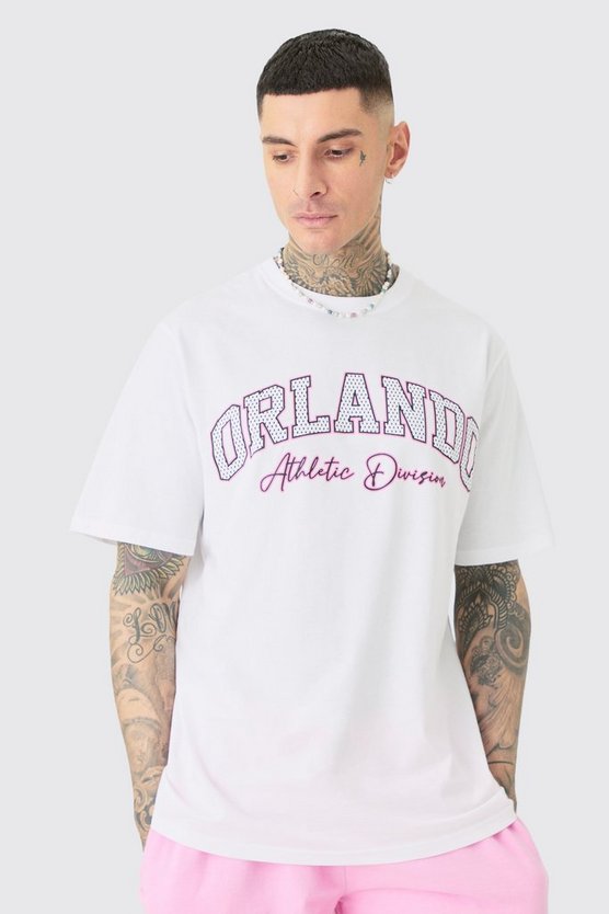 Tall T-Shirt mit Orlando Print