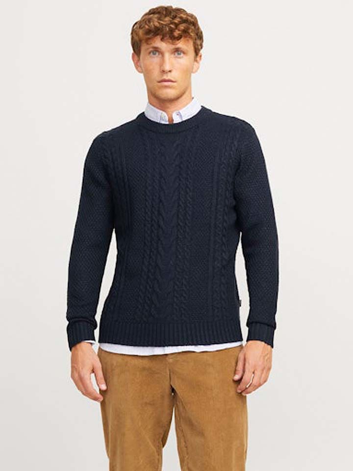 Jack & Jones Pullover in Dunkelblau günstig kaufen