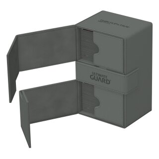 Ultimate Guard Twin Flip`n`Tray 160+ XenoSkin Monocolor - Grau