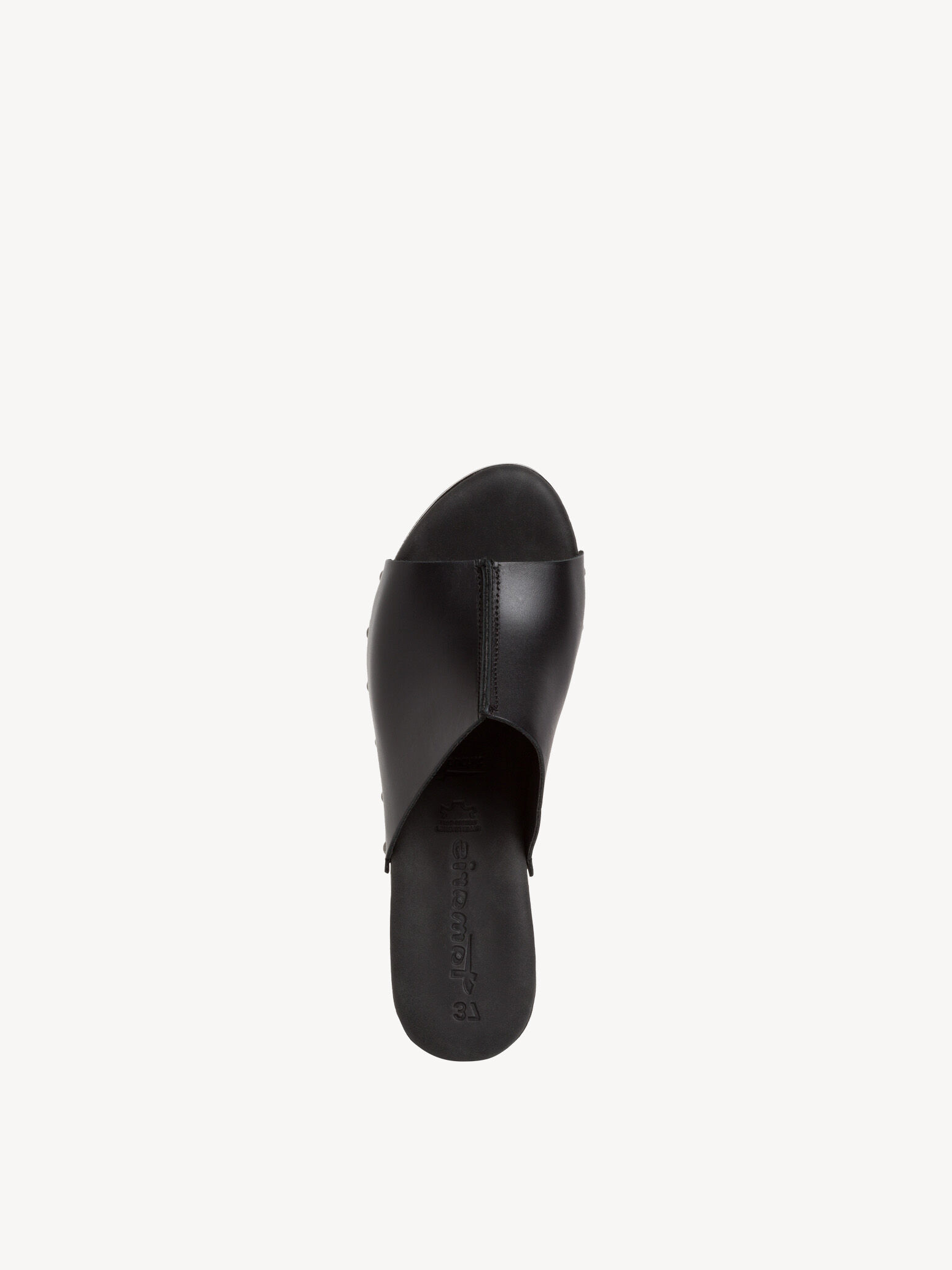 Mule en cuir - noir