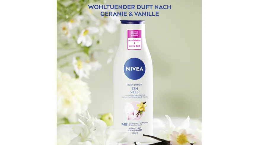 NIVEA Body Lotion Zen Vibes Mandelblüte & Vanille 250 ml