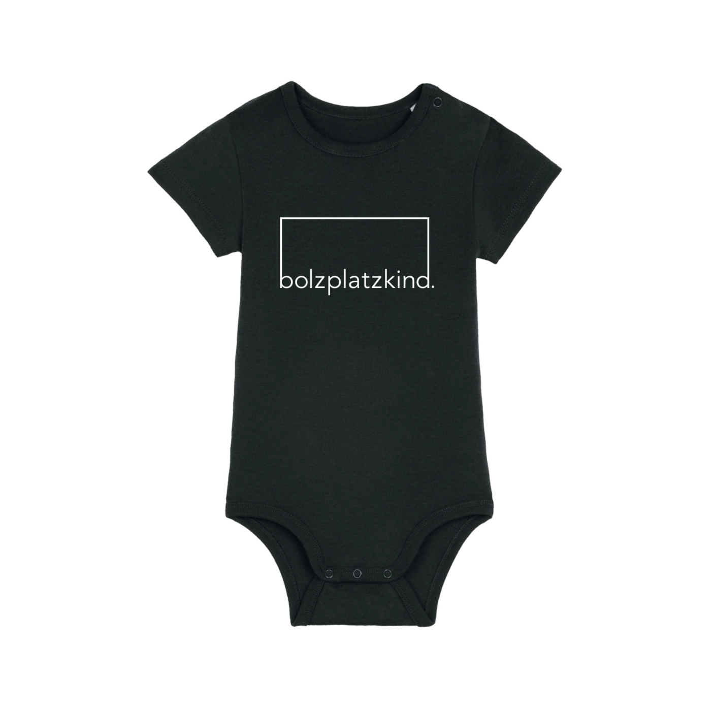 Bolzplatzkind "Zukunft" Baby Body Schwarz Weiß