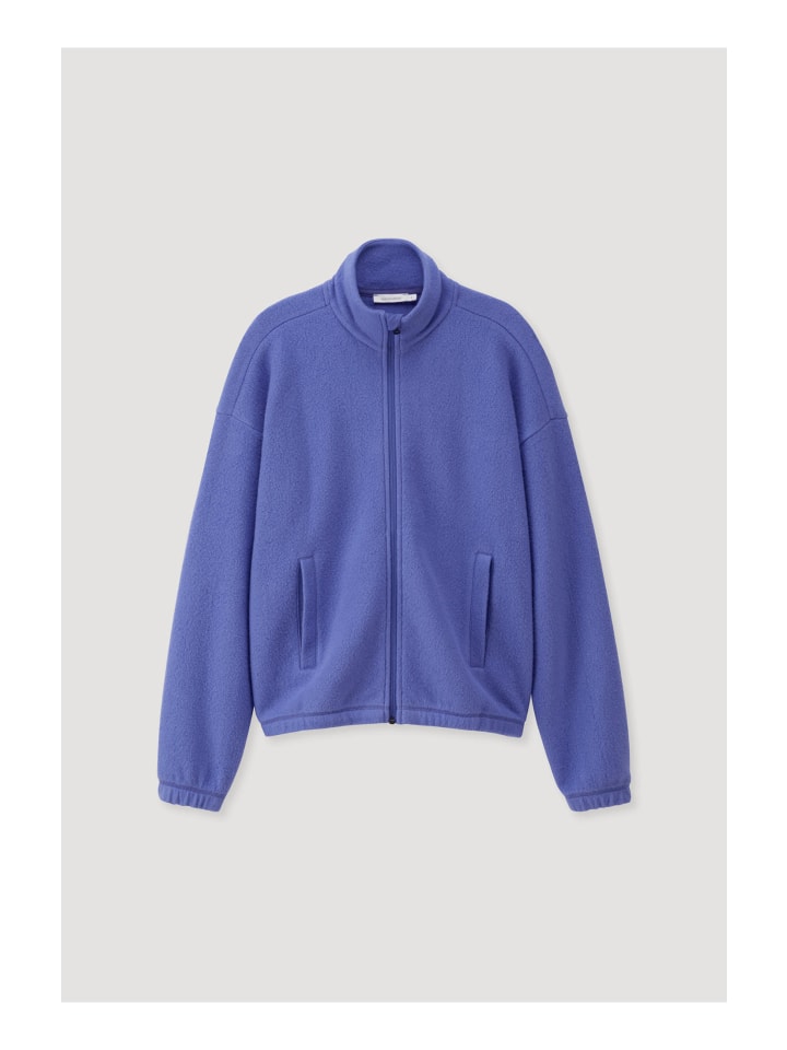 Hessnatur Fleece Jacke Relaxed in irisblau günstig kaufen