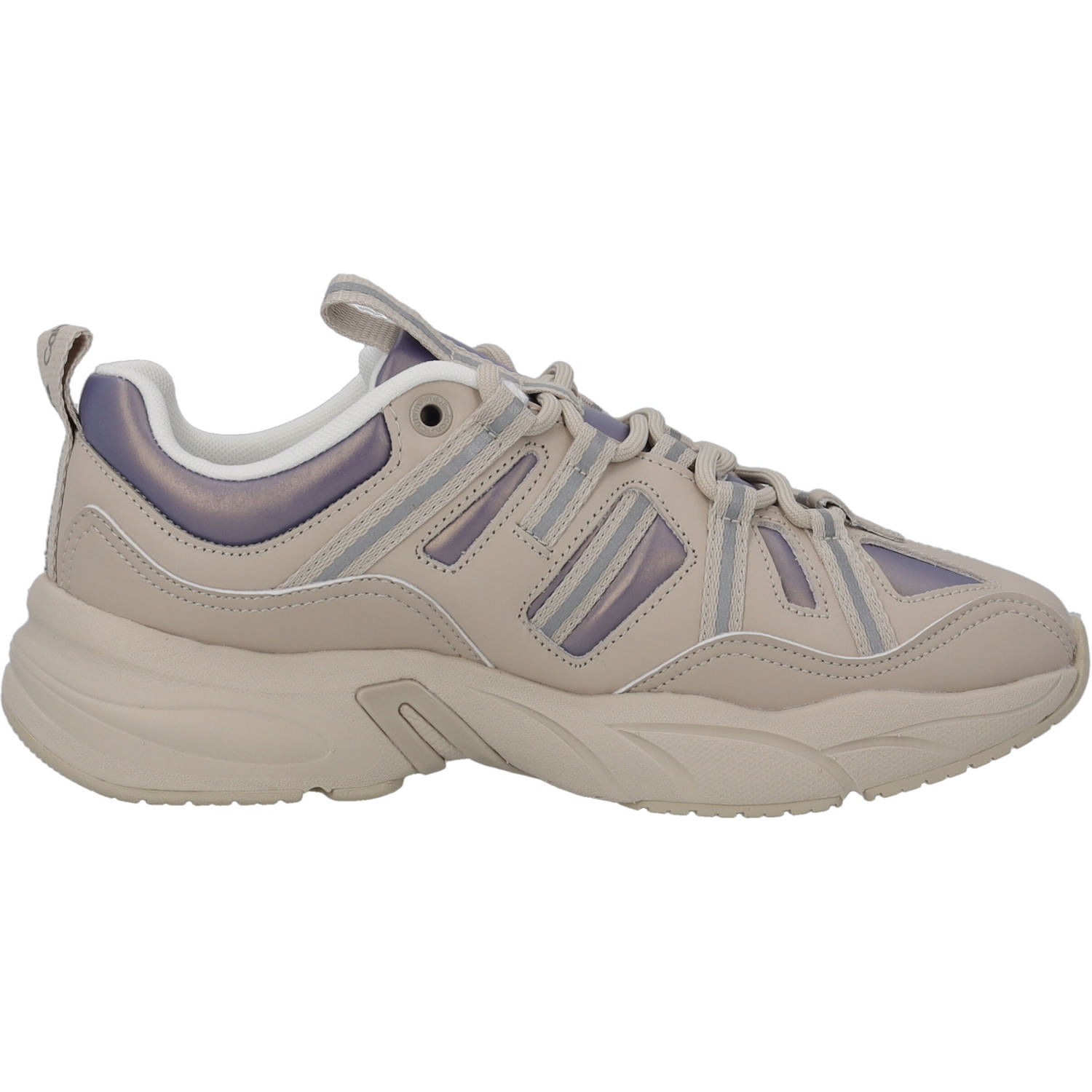Calvin Klein YW0YW01044, Schnürschuhe, Damen, beige/lavendel/reflective