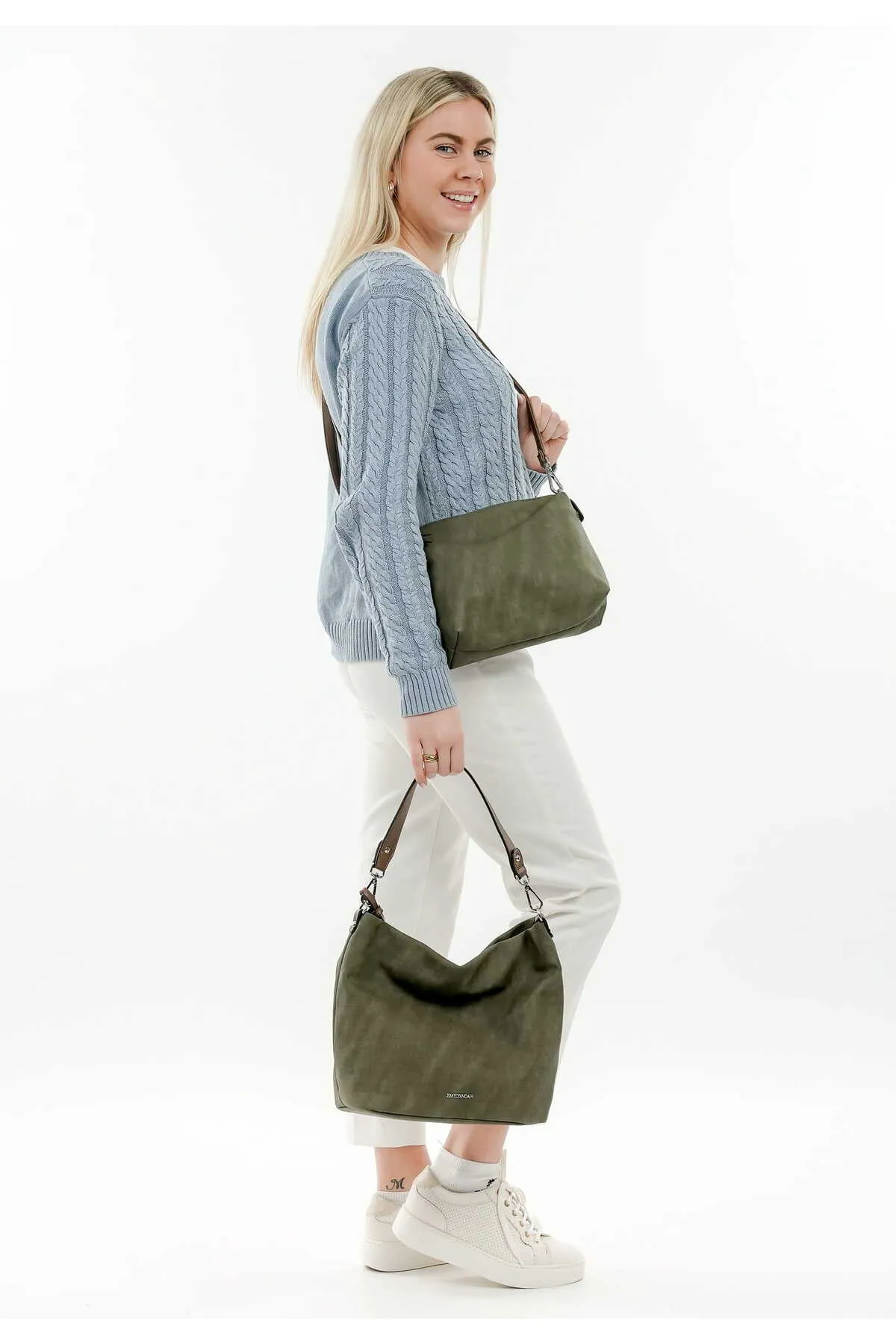 Emily & Noah  Handtasche - Grün - Unifarben