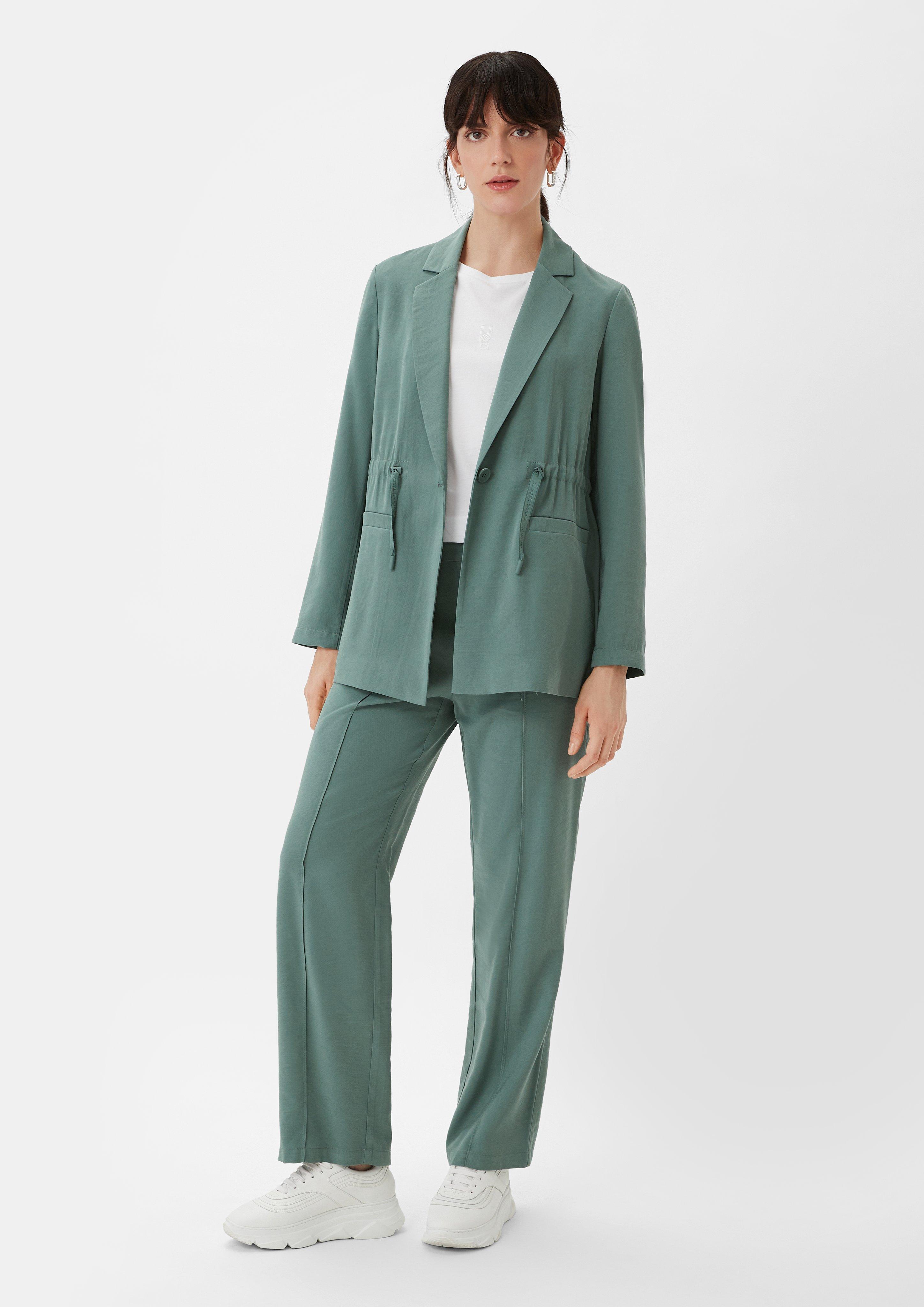 Regular: Twill-Hose mit Reißverschluss - 7819