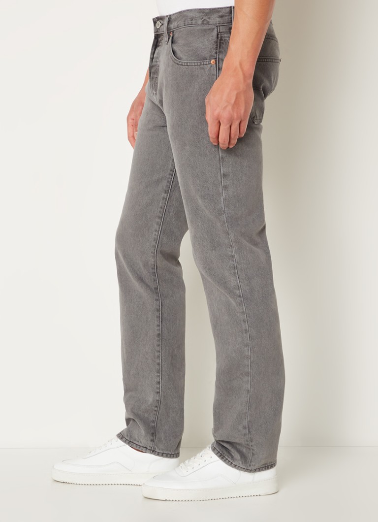 Blugi Levi's 501 cu croială dreaptă și efect spălat