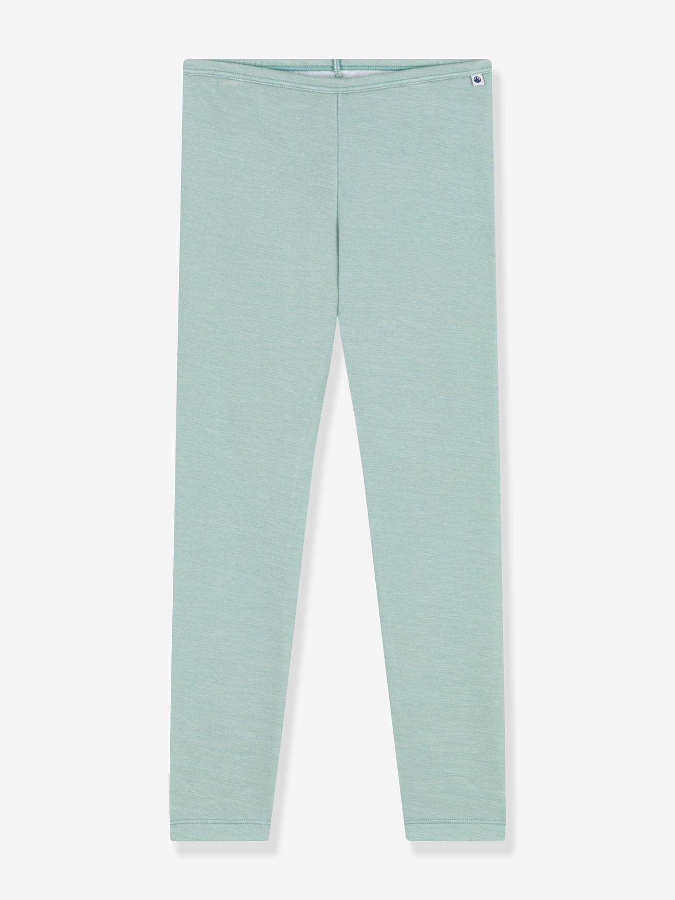Petit Bateau Kinder Thermo-Leggings mit Wolle PETIT BATEAU - grün