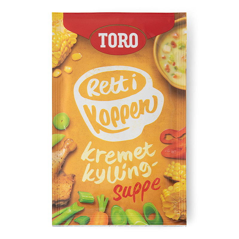 Toro Rett i koppen kremet kyllingsuppe, 23 g Toro