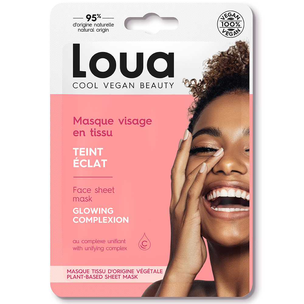 Loua Masque en tissu Visage Teint Eclat