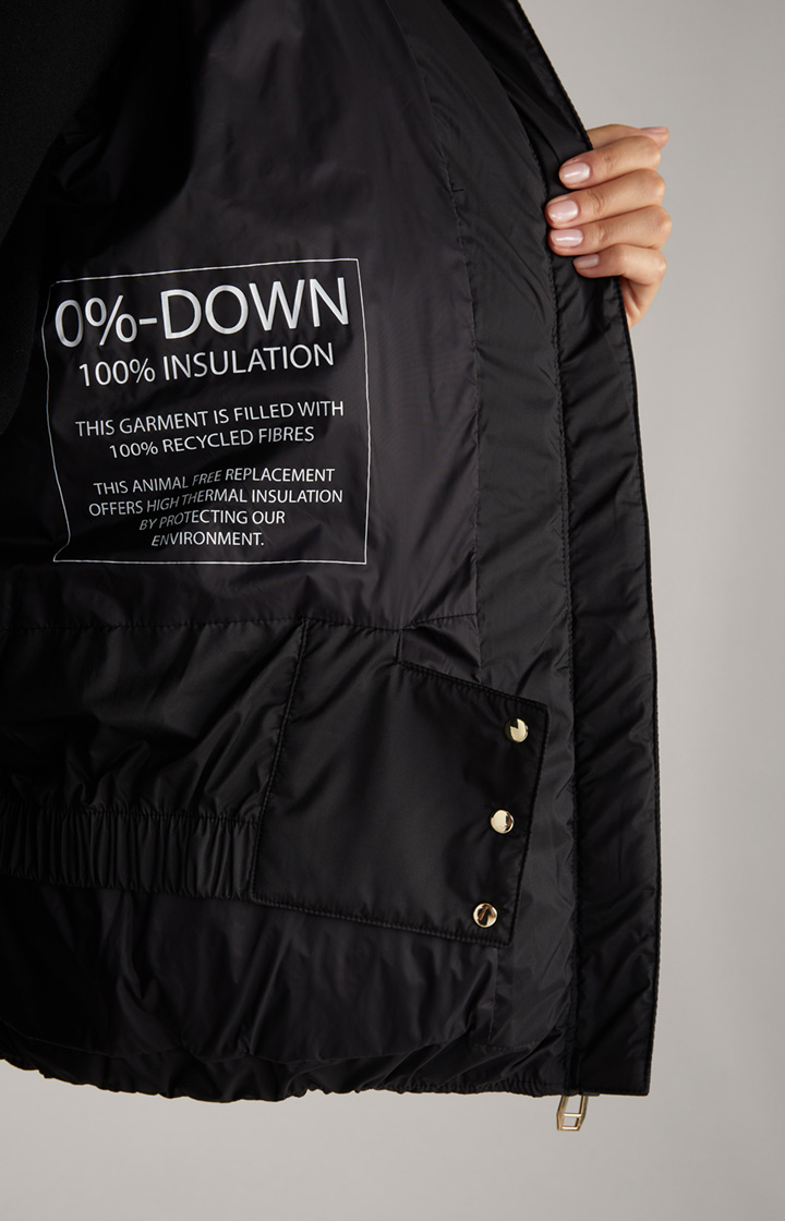 Oversized-Steppjacke in Schwarz