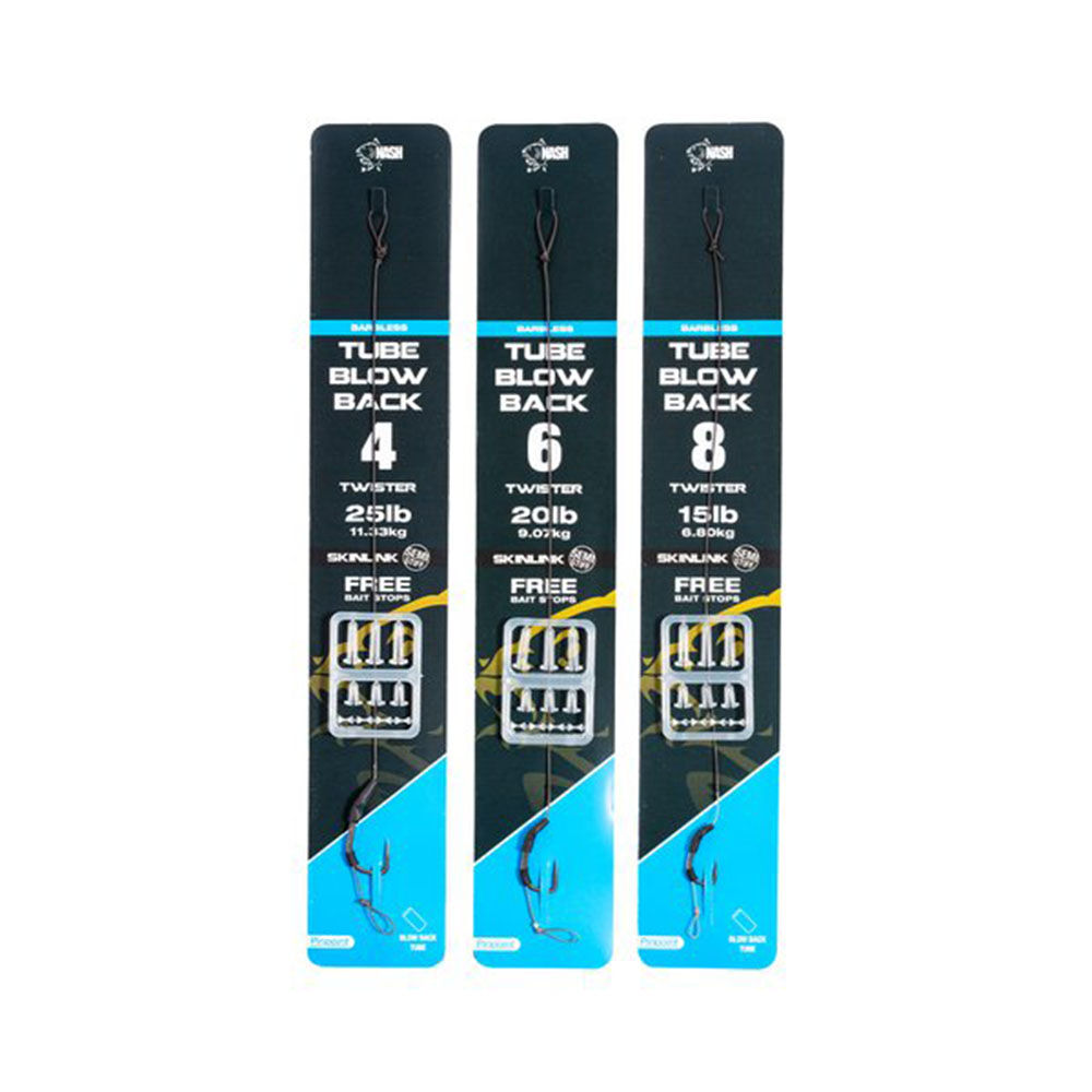 Bass of the Line Nash Tube Blow Back Rig ohne Widerhaken