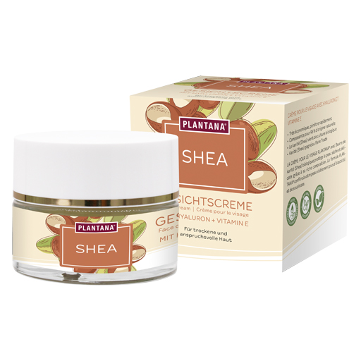 PLANTANA Shea Gesichtscreme Hyaluron & Vitamin-E  50 ml  Creme