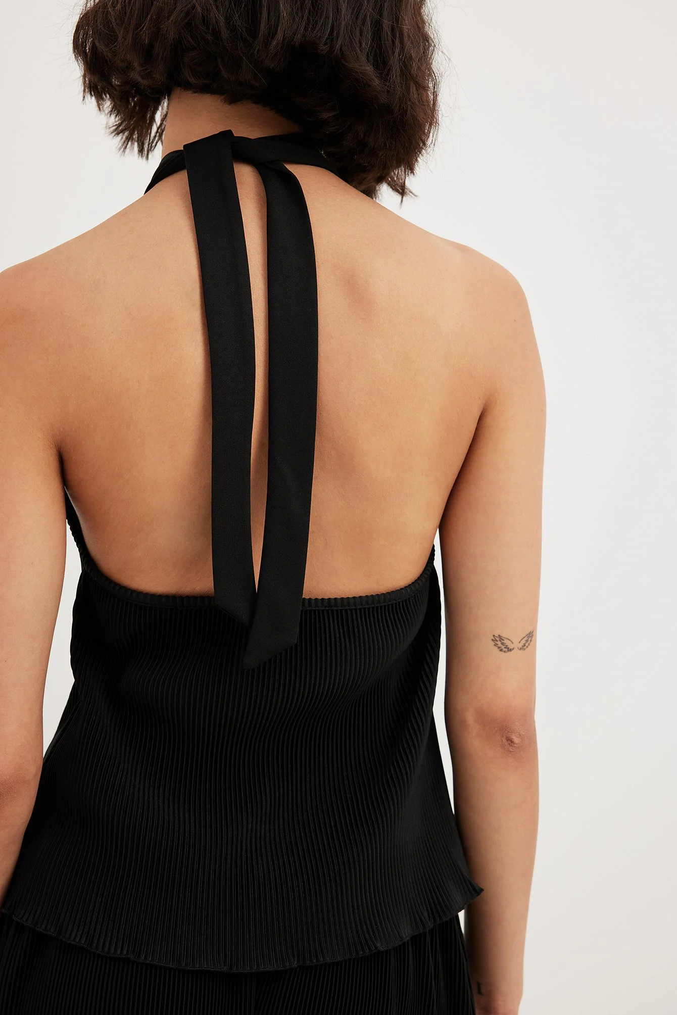 Plissiertes Neckholder-Top