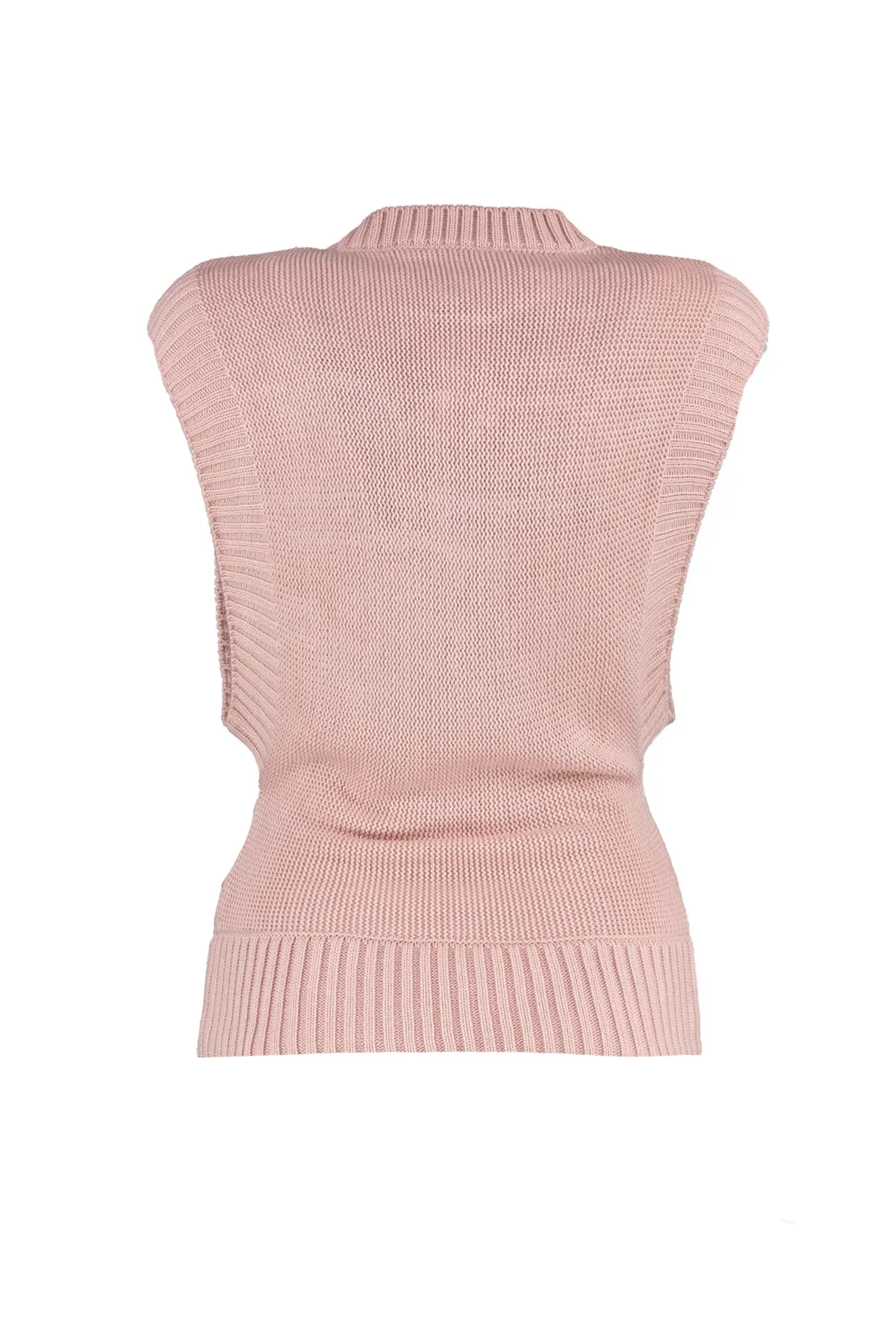 Trendyol Collection  Strickweste - Rosa - Regular Fit