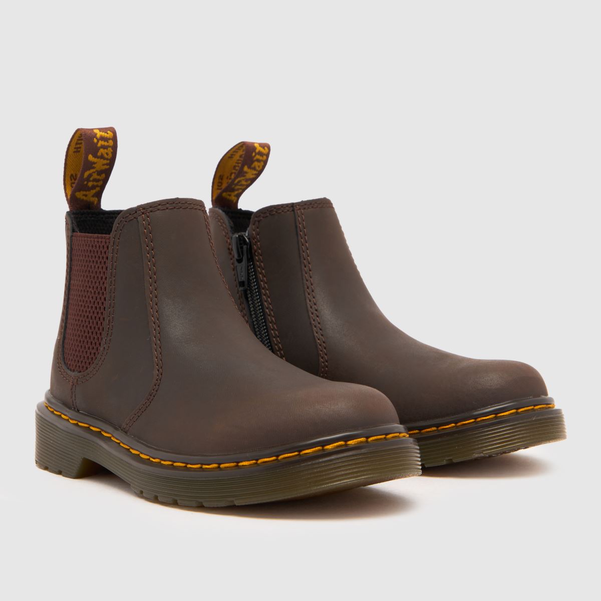 Dr Martens mörkbruna 2976 Junior stövlar