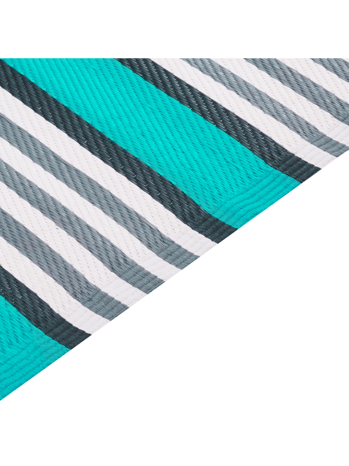 Beliani Outdoorteppich SAUGOR in Blau/Weiß/Schwarz - (W) 120 x (L) 180 cm günstig kaufen onesize