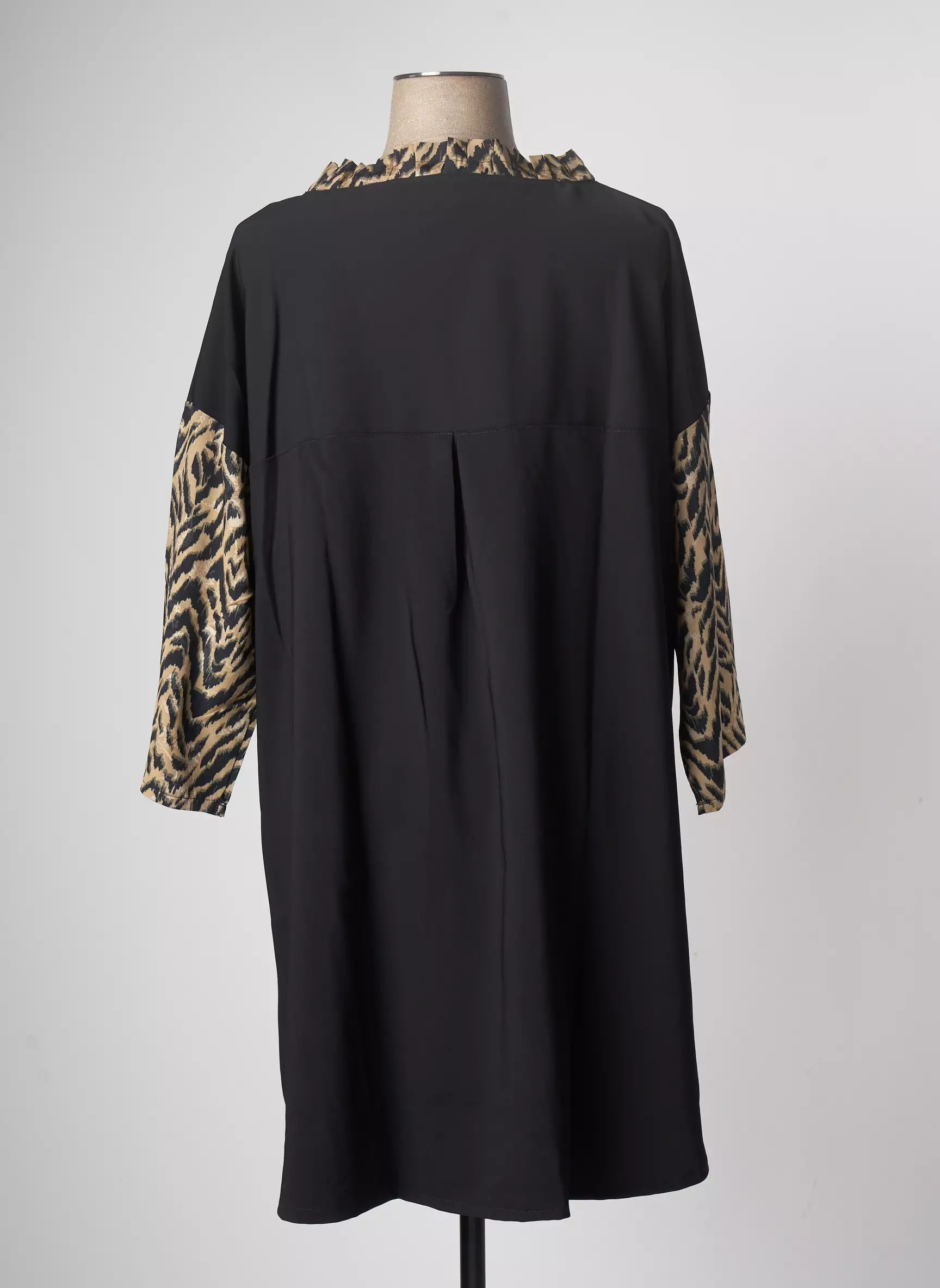 Tendance Unique Robes Mi Longues Femme couleur noir