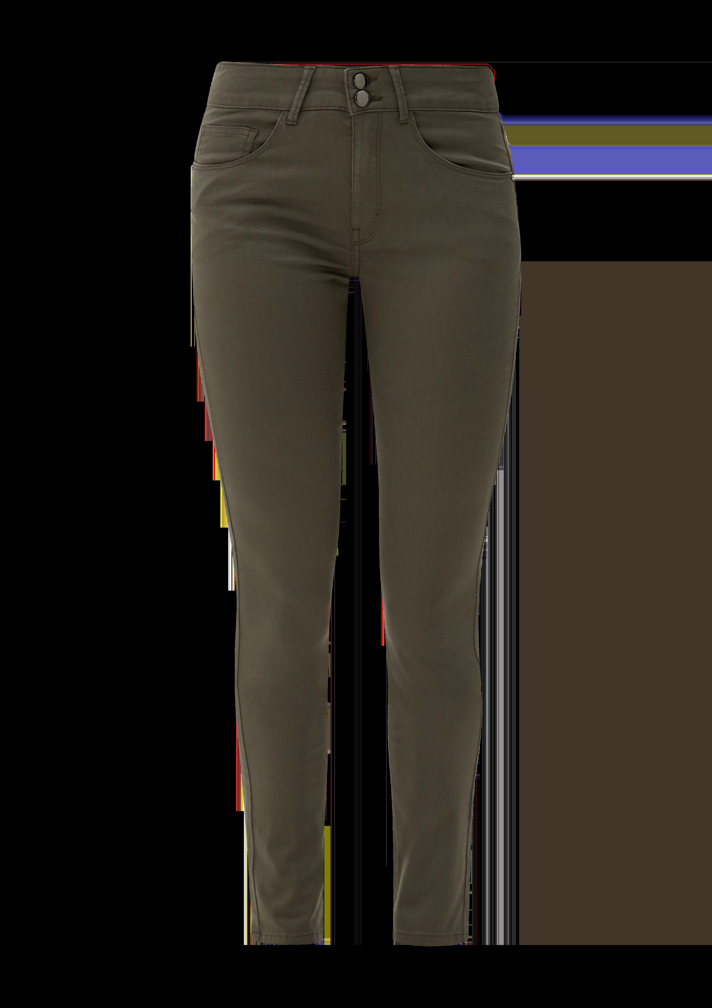 Slim: Hose aus Baumwollsatin  2122945-7951
