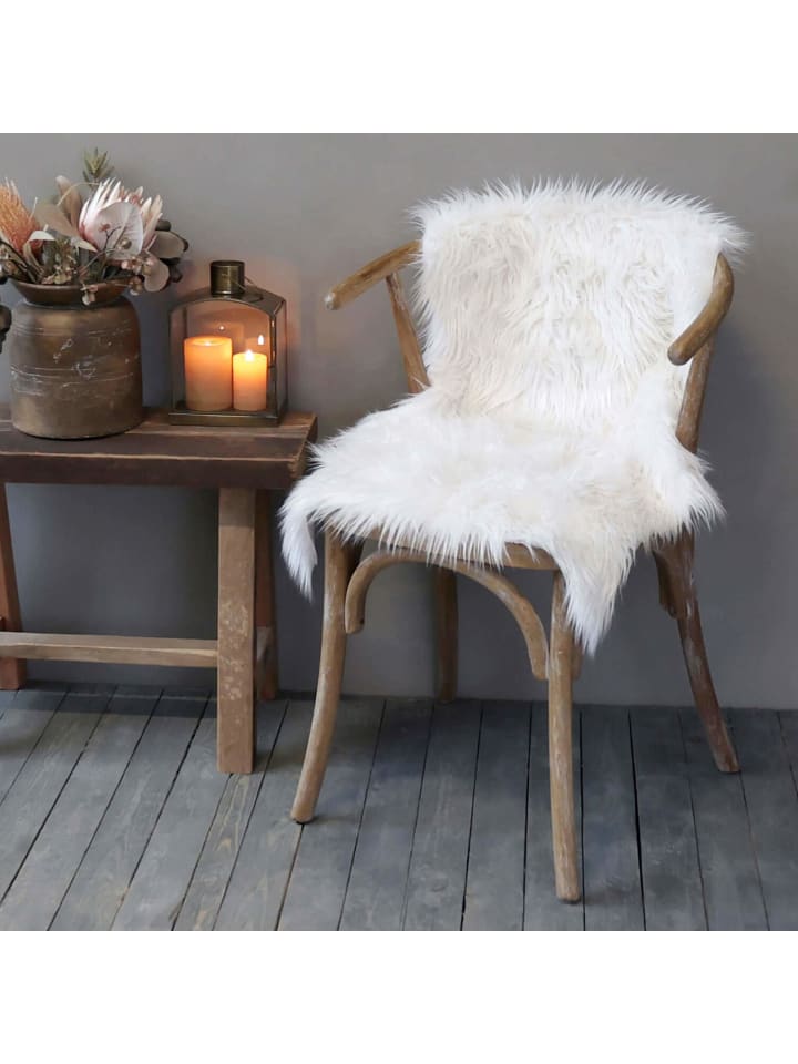 Chic Antique Kunstfell in Weiß günstig kaufen onesize