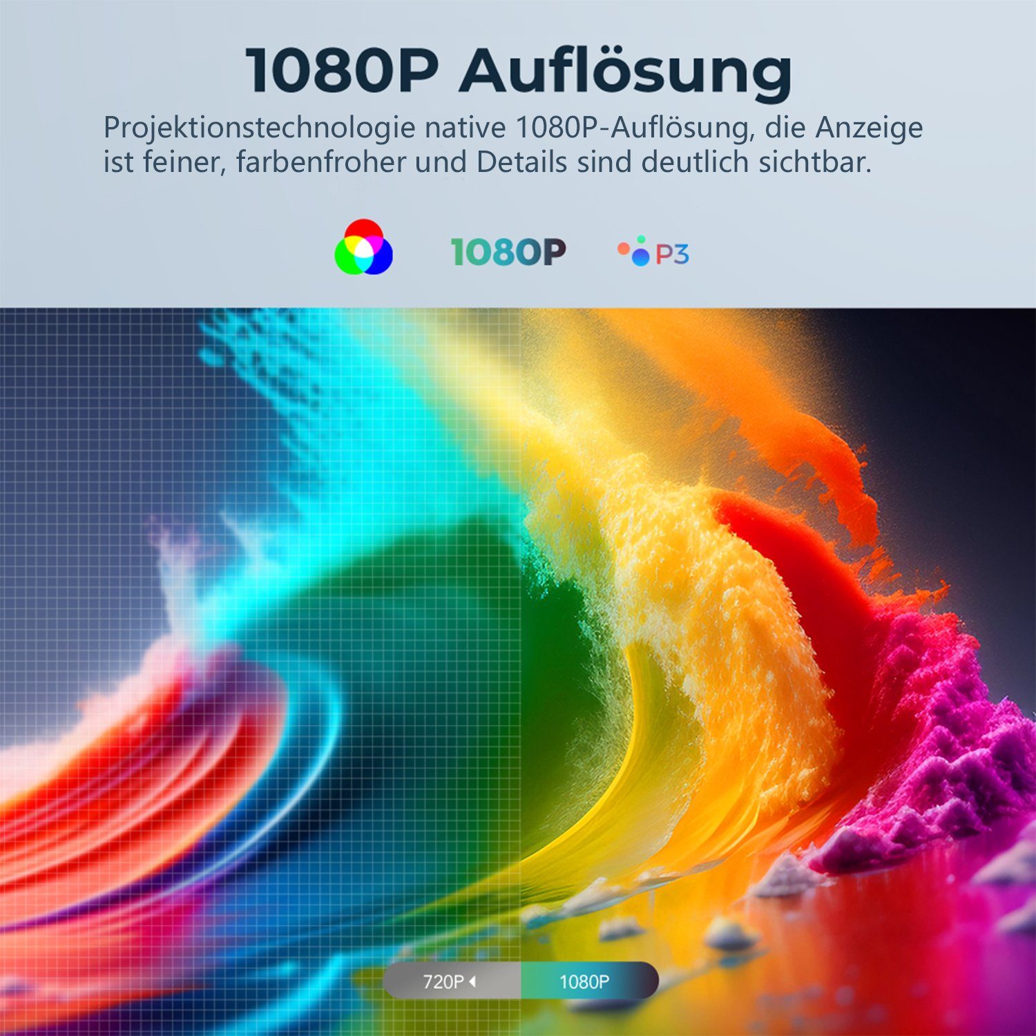 iscooter Native 1080P Full HD LCD-Beamer LCD-Beamer (11000 lm, 10000:1, 1920 x 1080 px)