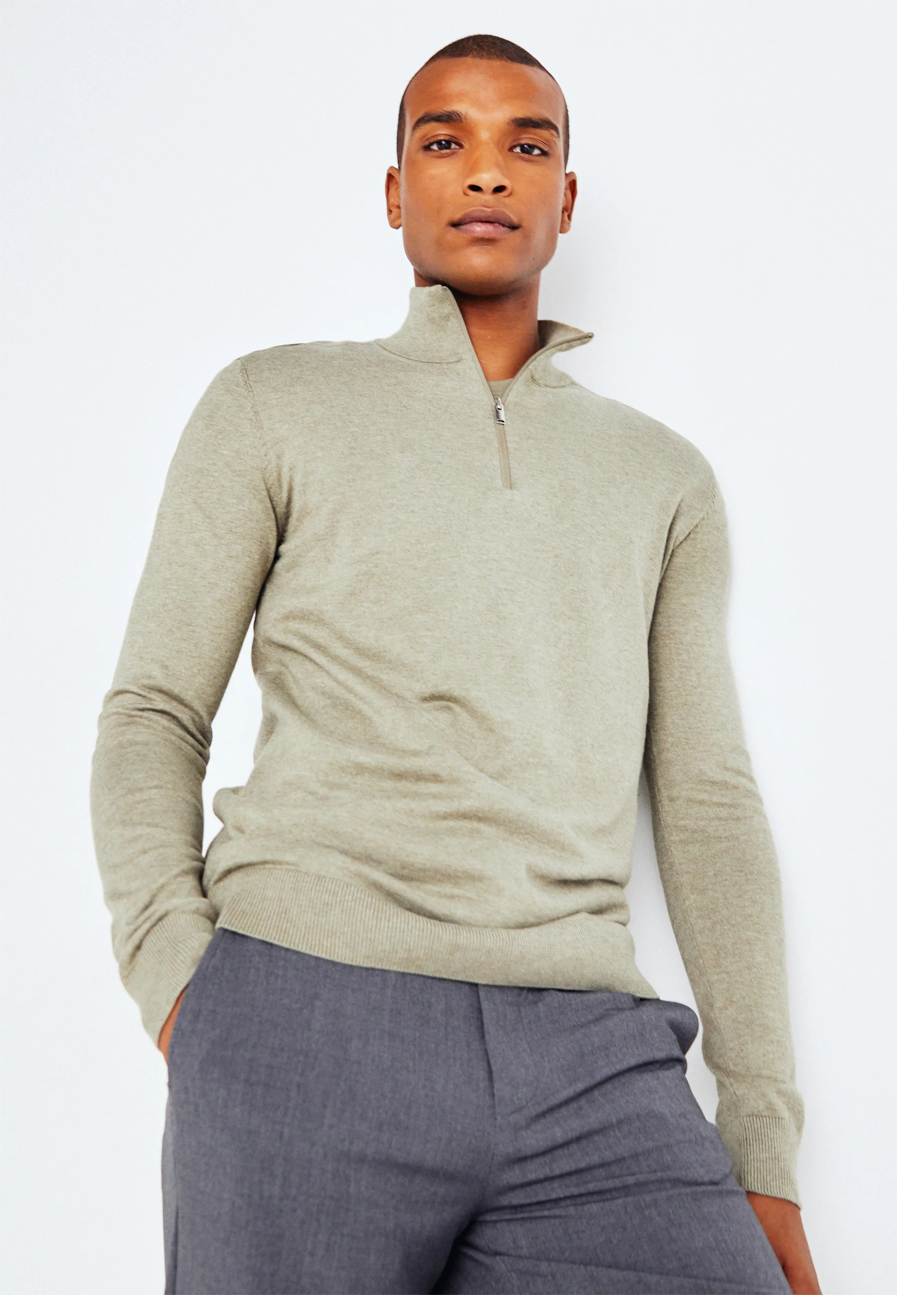 Suéter SLHBERG HALF ZIP de Selected Homme