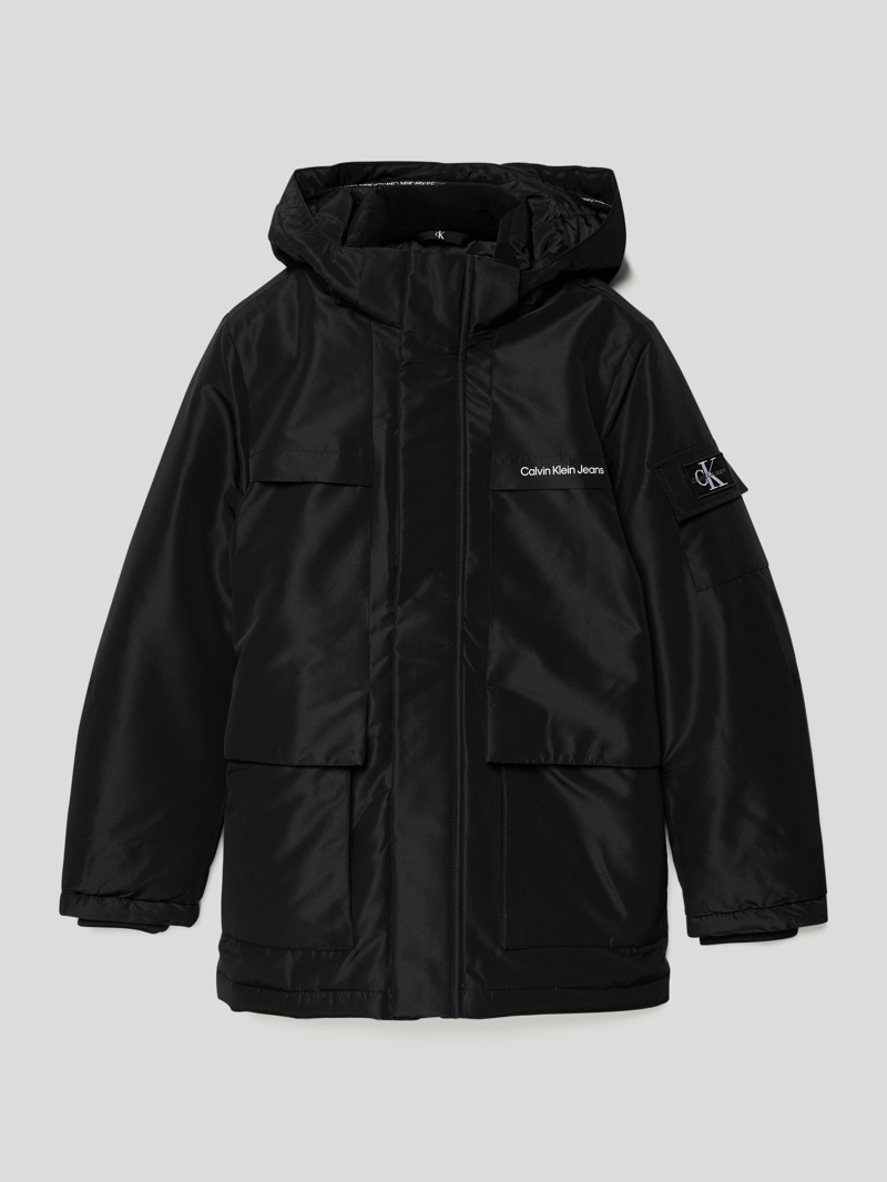 Jacke mit abnehmbarer Kapuze in black