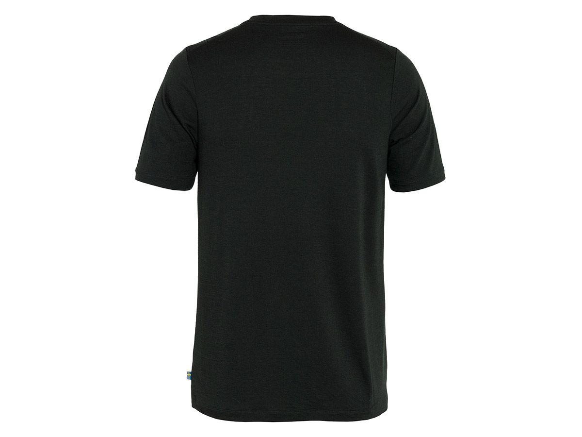 Fjällräven Abisko Wool Logo SS Black Herren T-Shirt