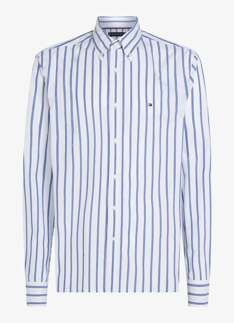 Tommy Hilfiger Flex majica regular fit s črtastim potiskom in logotipom