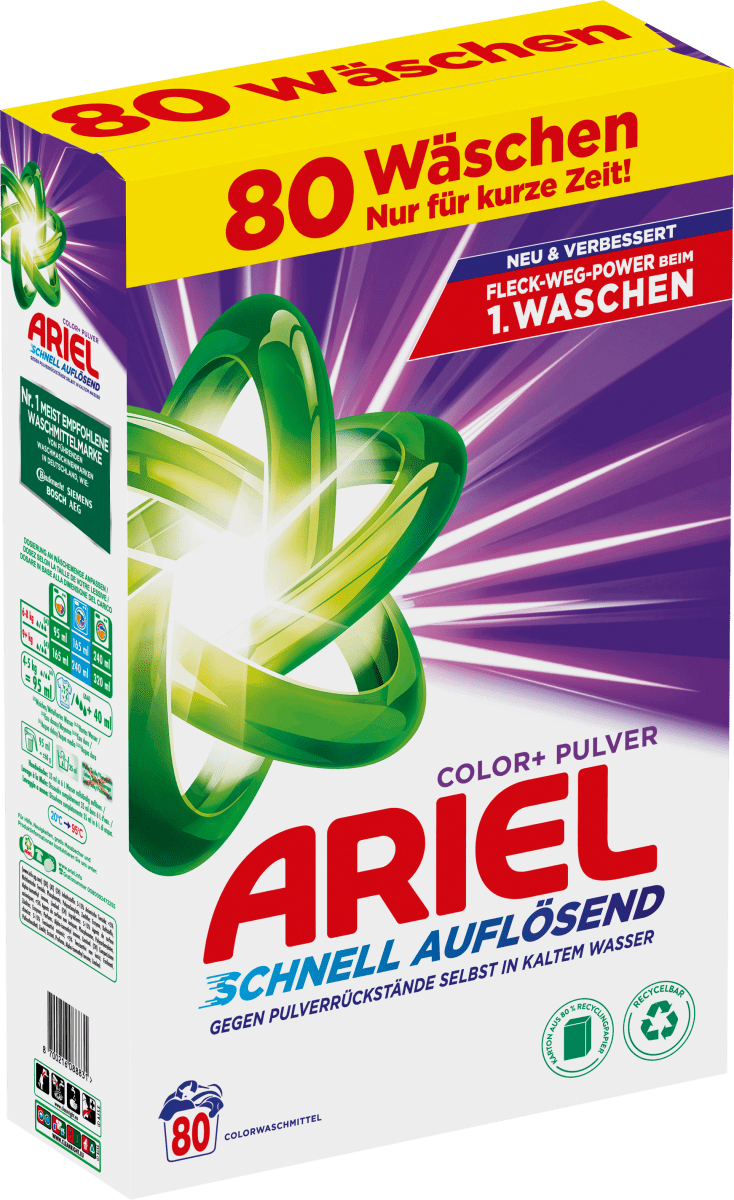 Colorwaschmittel Pulver, 80 Wl