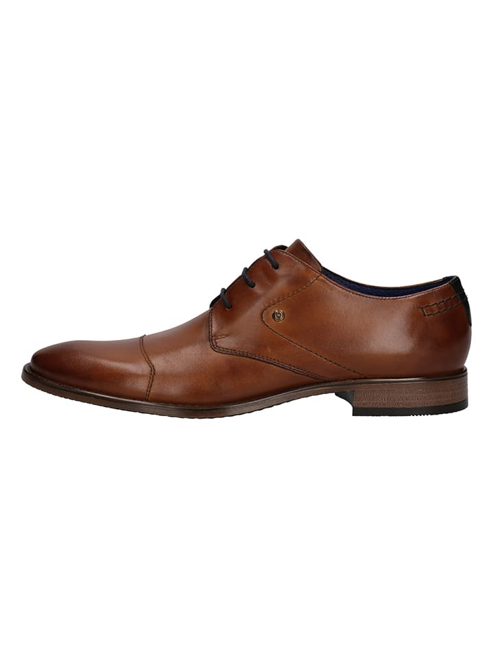 Bugatti Leder-Schnürschuhe 