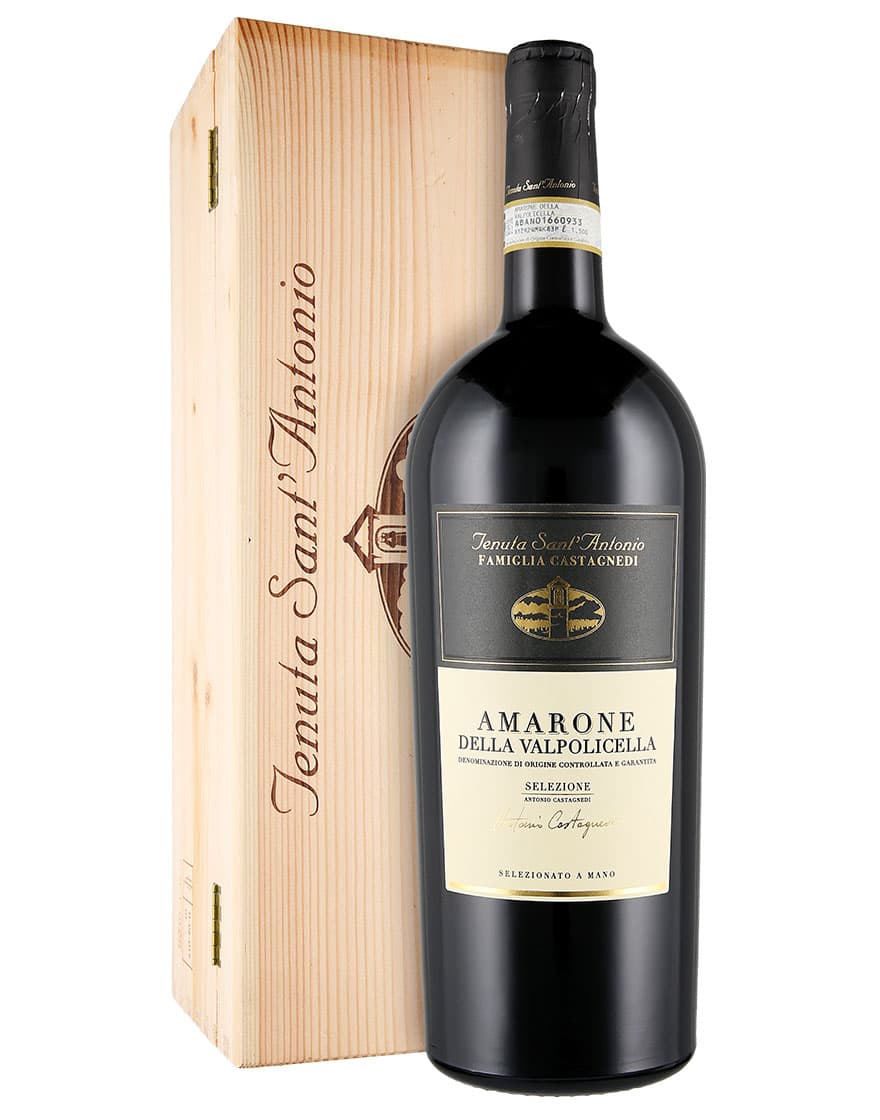 Amarone della Valpolicella DOCG Antonio Castagnedi 2019 Tenuta Sant'Antonio Magnum 1,5 ℓ, Caisse bois