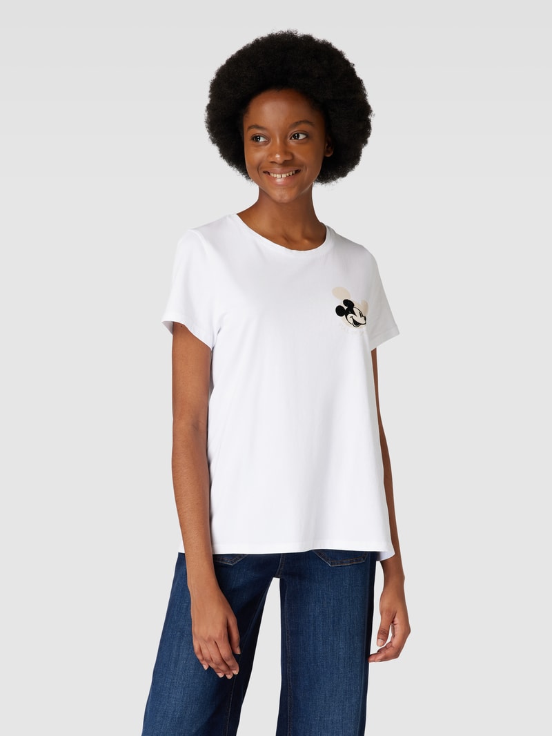 T-Shirt mit Motiv-Print Modell 'Mickey Mouse shirt' in weiß