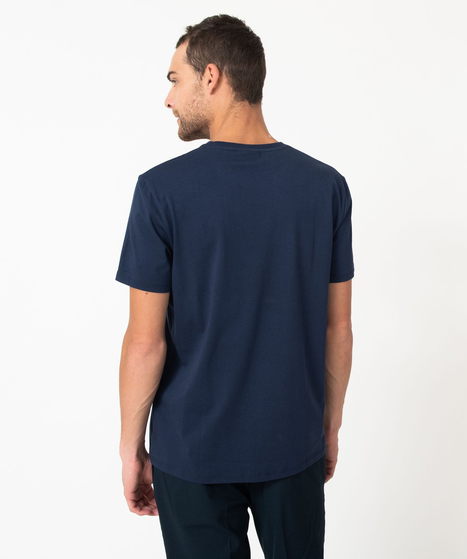 Tee-shirt manches courtes imprimé fantaisie homme - The Sim... bleu fonce | GEMO