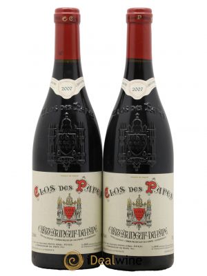 Châteauneuf-du-Pape Clos des Papes - Paul Avril  2007 - Lot de 2 Bouteilles