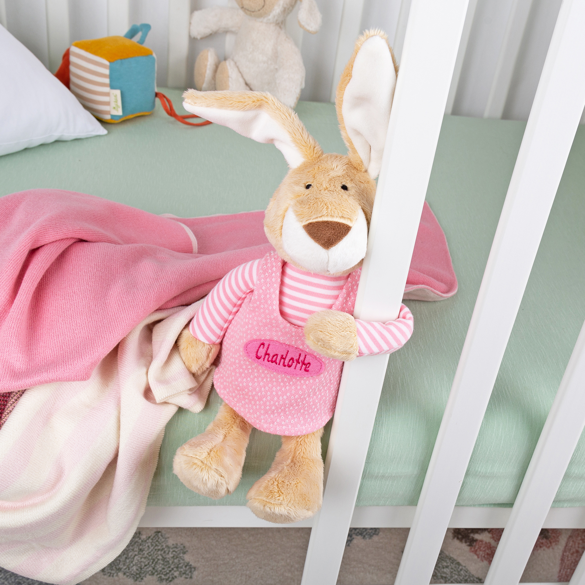 Namensspielfigur Hase rosa