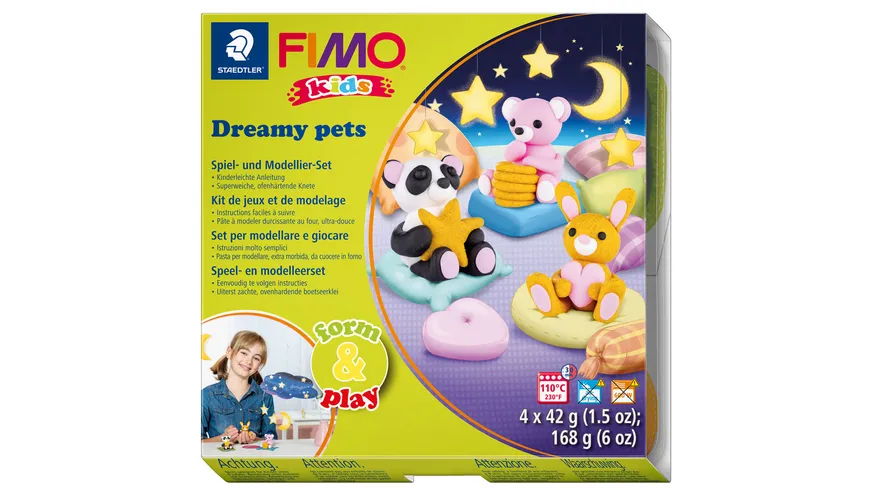 STAEDTLER Modelliermasse FIMO® Kids Materialpackung form&play 