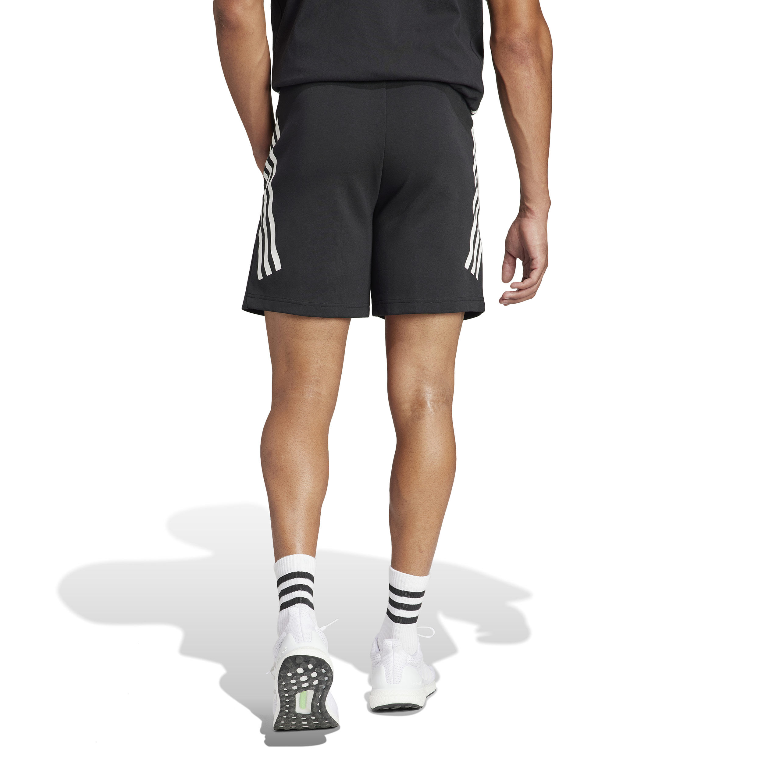 Future Icon 3 Stripes Shorts Herren - Schwarz, Weiß