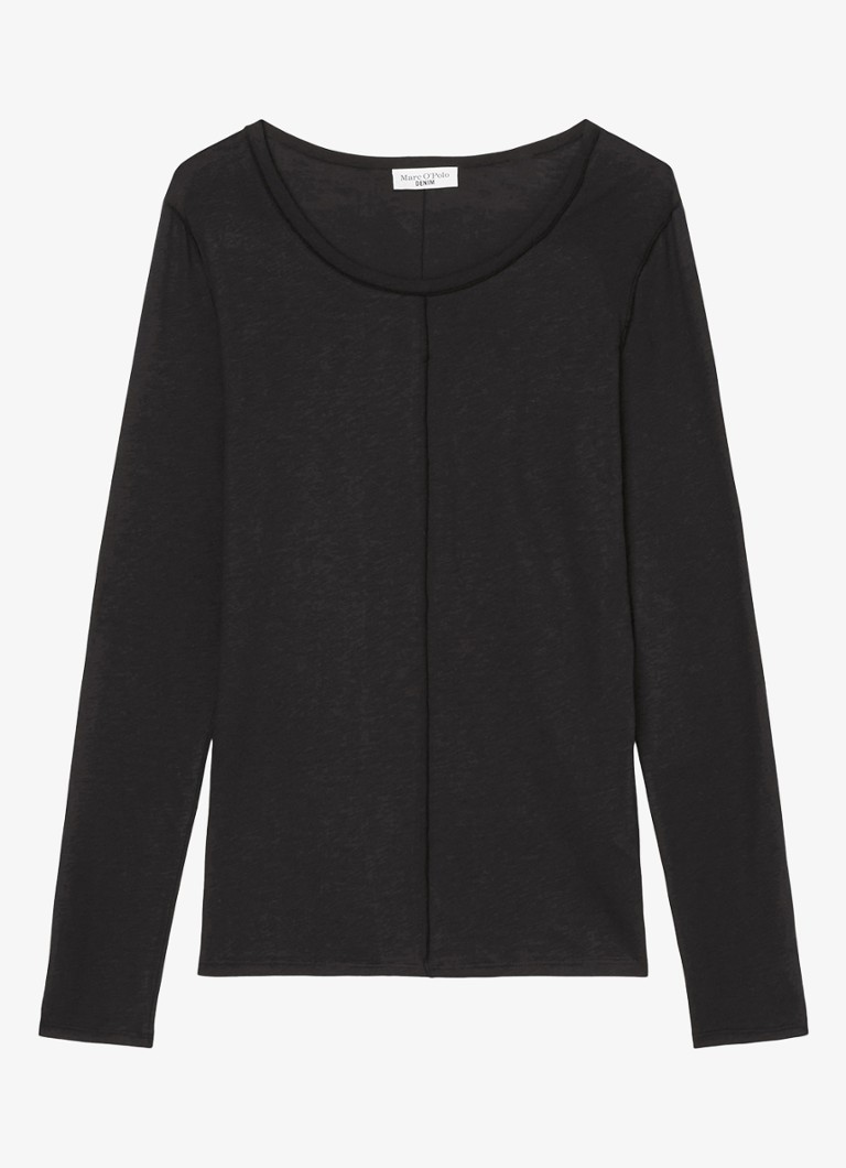 Marc O'Polo Jersey Denim Longsleeve with a melange design
