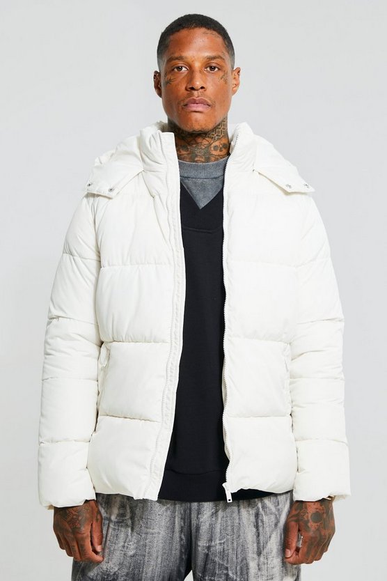 Recycelte Steppjacke mit Streifen