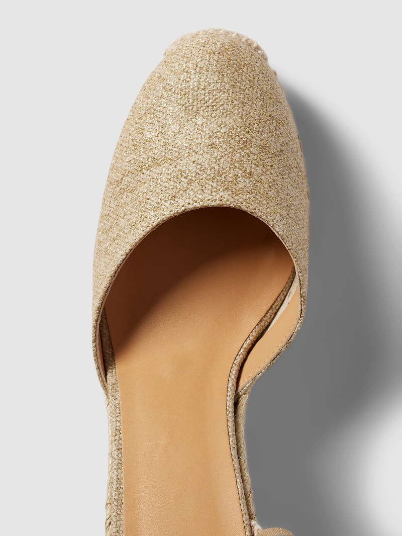 Wedges mit Effektgarn Modell 'CARINA' in gold