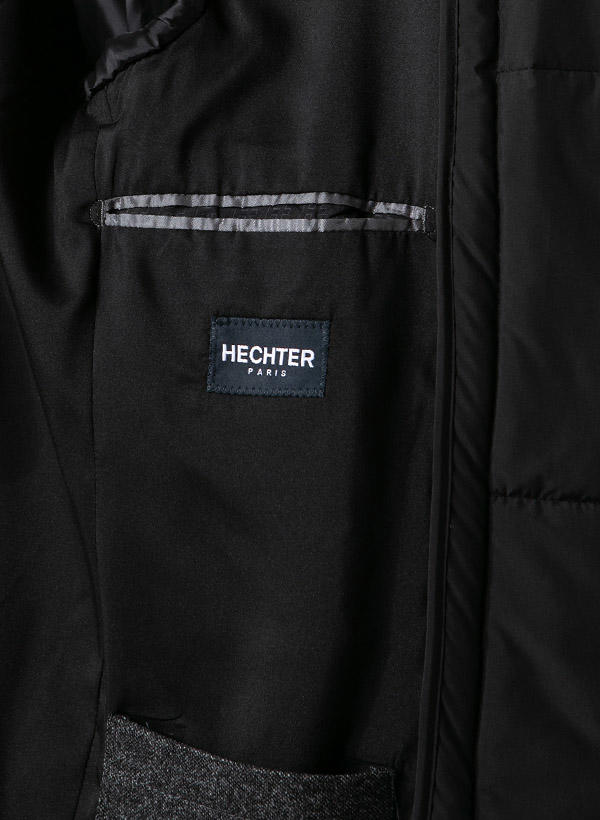 HECHTER PARIS, Sakko, Jersey, anthrazit meliert