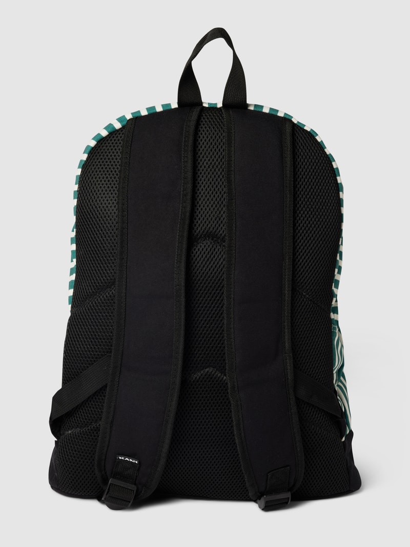 Rucksack mit Streifenmuster Modell 'Signature Pinstripe Bagpack' in dunkelgrün