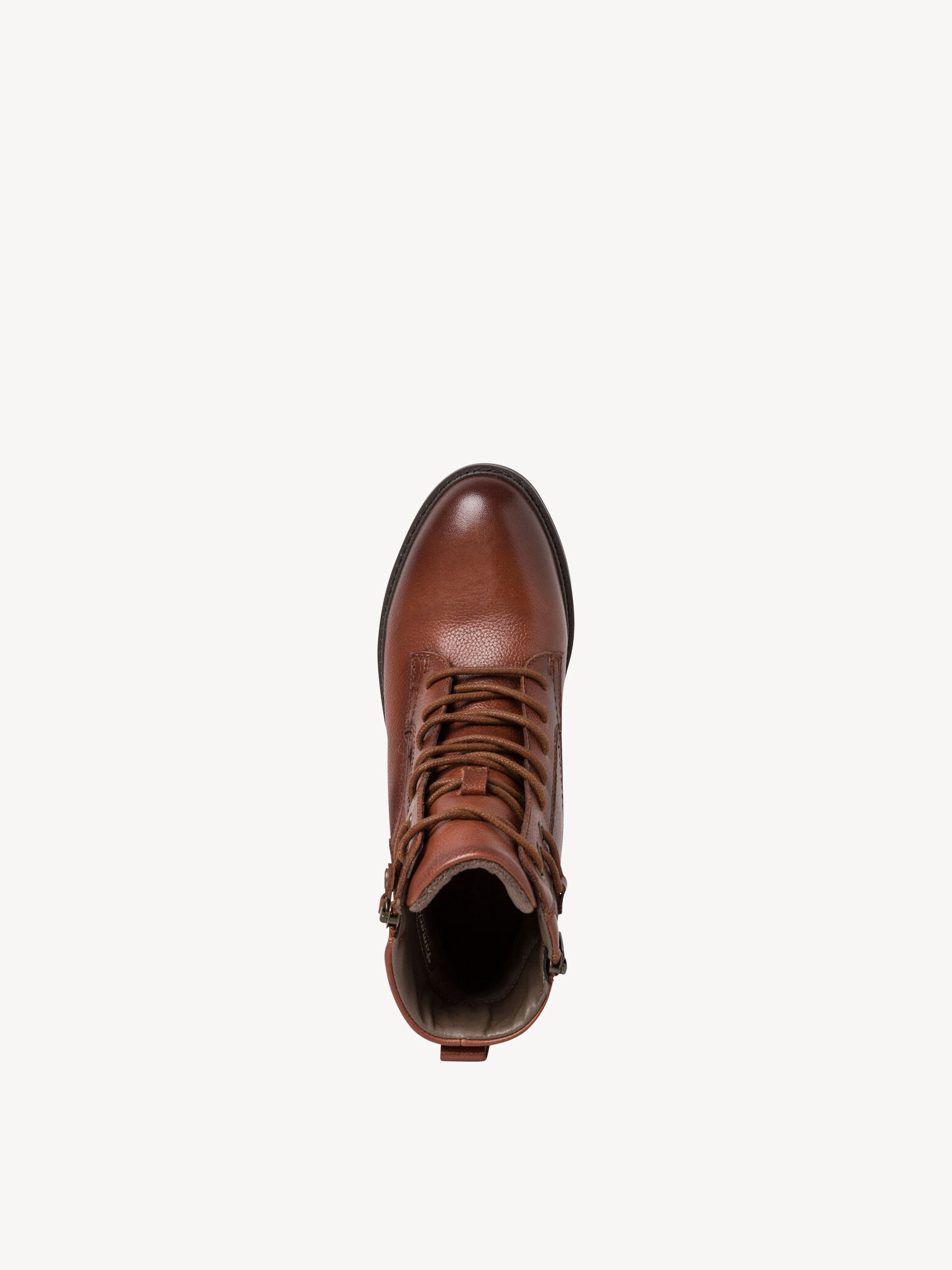 Bottine en cuir - marron
