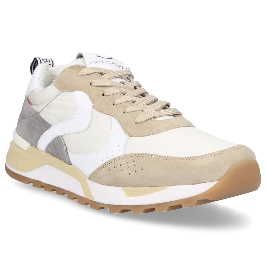 VOILE BLANCHE - Sneaker low MAGG Veloursleder - weiß