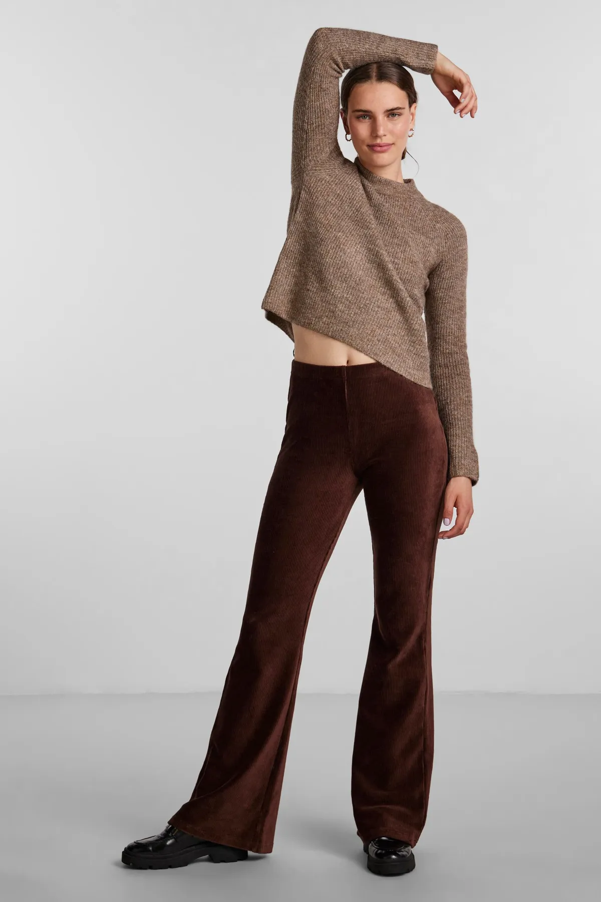 PIECES  Pullover - Braun - Regular Fit