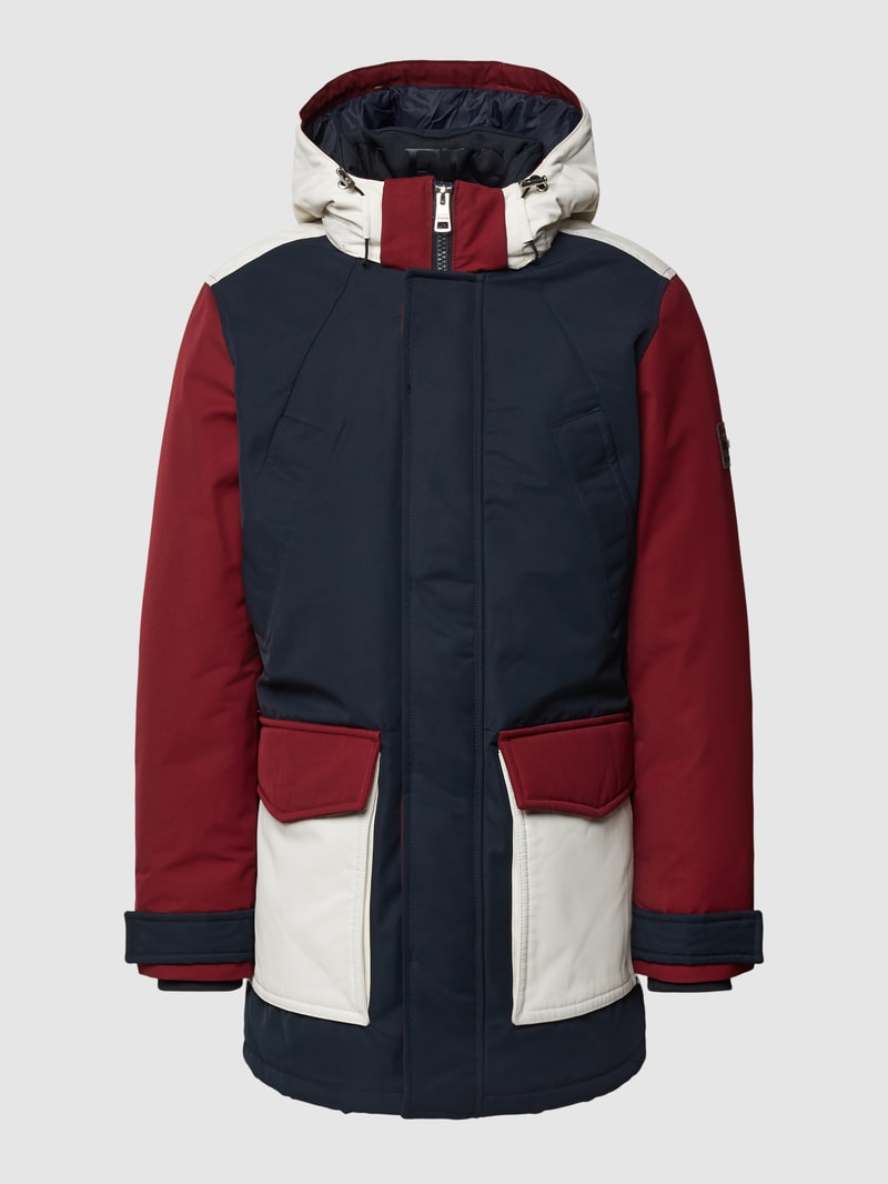 Daunenjacke mit Brusttaschen Modell 'ROCKIE' in blau
