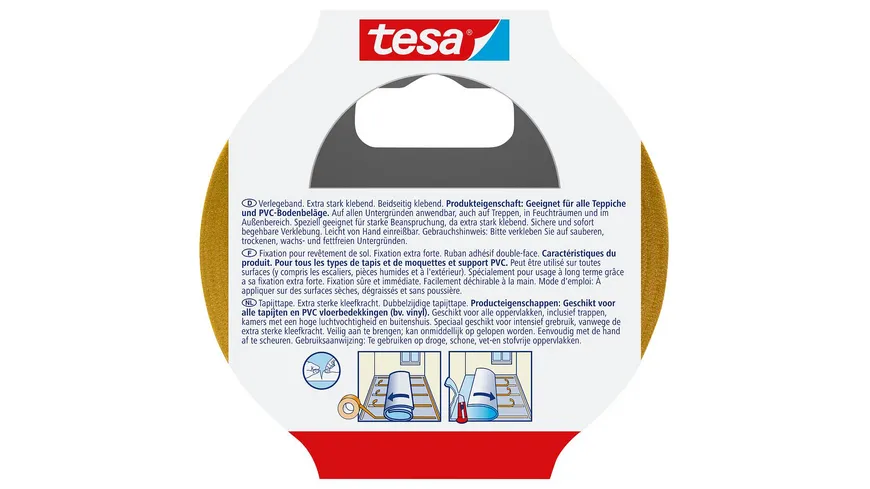 tesa® Doppelklebeband Extra Stark 50mm x10m 10 m